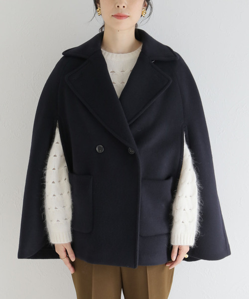 IENA（イエナ）の「二重織シャルムビーバーケープコート（その他