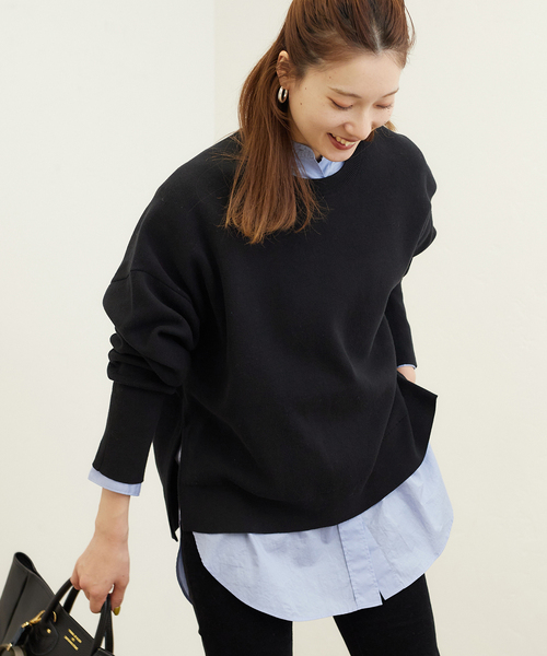 FRAMeWORK（フレームワーク）の「ダブルジャガードニットプルオーバー