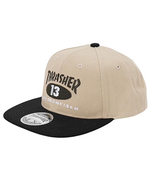 THRASHER/スラッシャー キャップ NEW OVAL オックス平つば 25TH-C07