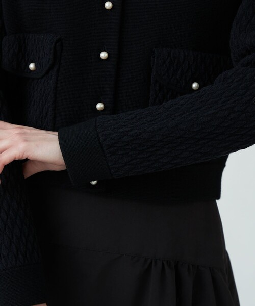 BALLSEY（ボールジィ）の「ウールコットンパールコンビ クルーネック