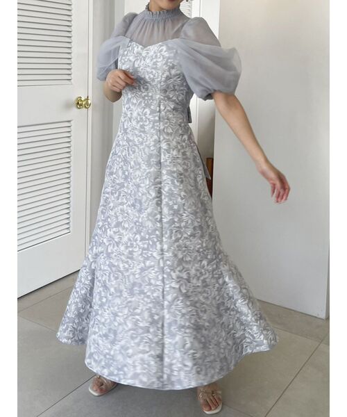 dazzlin（ダズリン）の「シアーベールジャカードワンピース