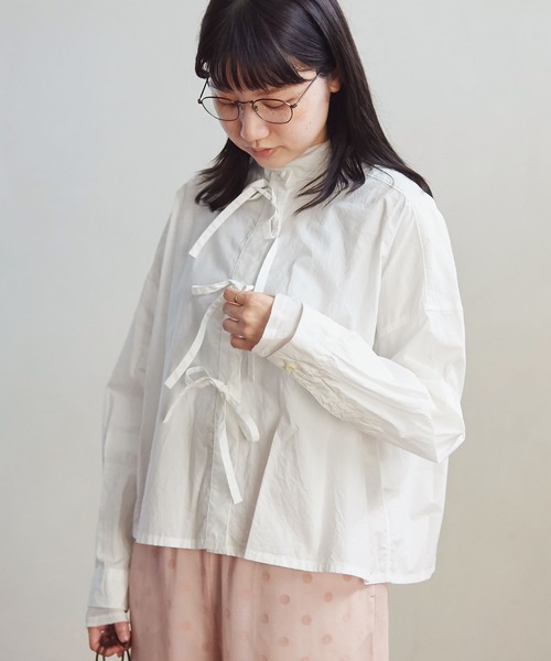 fig London（フィグロンドン）の「typewriter ribbon BL（シャツ