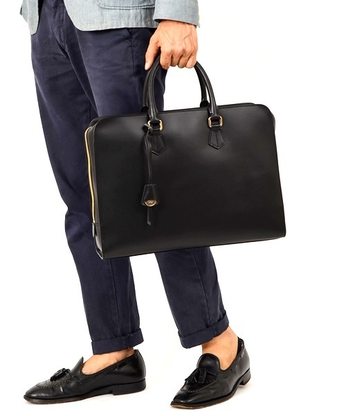 Boldrini Selleria: レザー ブリーフ バッグ（ビジネスバッグ）｜SHIPS