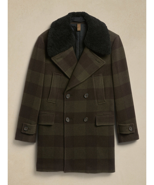 Banana Republic（バナナリパブリック）の「Ivar プレイド ピーコート