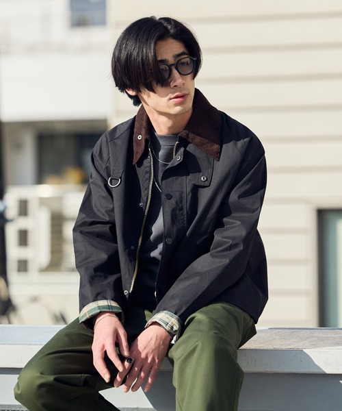 Peachskin Hunting Jacket with Corduroy Collar / 襟コーデュロイ