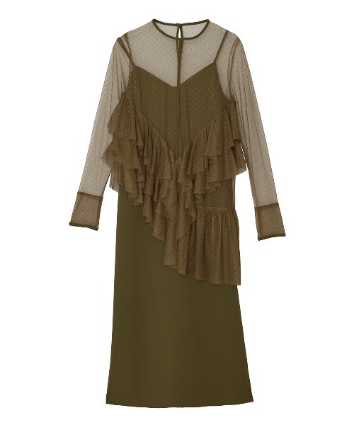 TULLE FRILL TOP SET DRESS（ドレス）｜Ameri（アメリ）のファッション