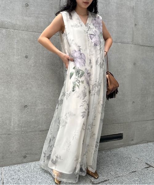 Ameri（アメリ）の「BILLIE OVERLAP ROMPERS（パンツドレス）」 - WEAR