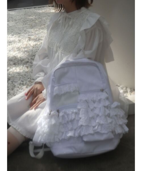 merry jenny（メリージェニー）の「Scallop lace バックパック（バック