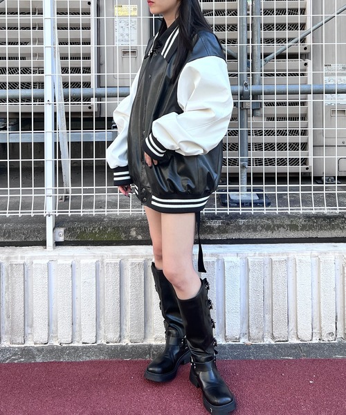 セール】合皮スタジアムジャンパー（スタジャン）｜Figments