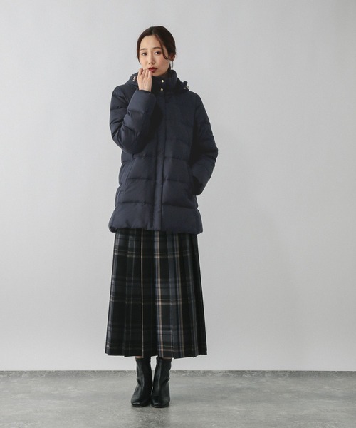セール】ウツクシルエット撥水ダウンコート/497165（ダウンジャケット