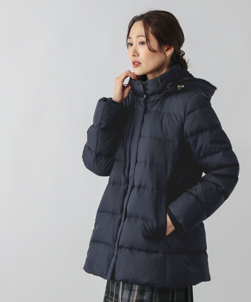 セール】ウツクシルエット撥水ダウンコート/497165（ダウンジャケット