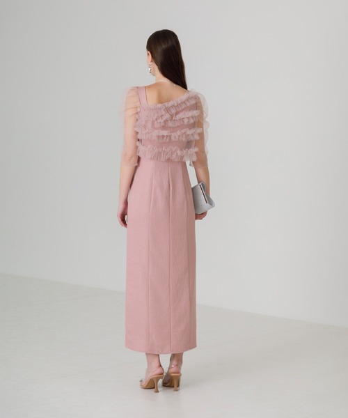 Leja（レジャ）の「【LEJA】チュールアシンメトリーティアードフリルI