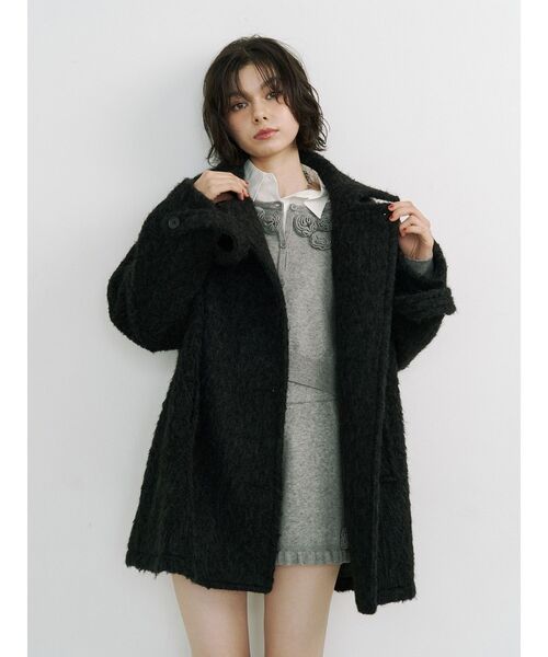 セール】Aラインミドルコート（ステンカラーコート）｜jouetie