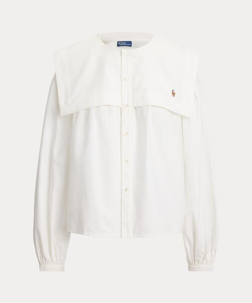 ビブ コットン オックスフォード シャツ（シャツ/ブラウス）｜POLO