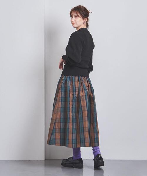 UNITED ARROWS（ユナイテッドアローズ）の「チェック タフタ フレア