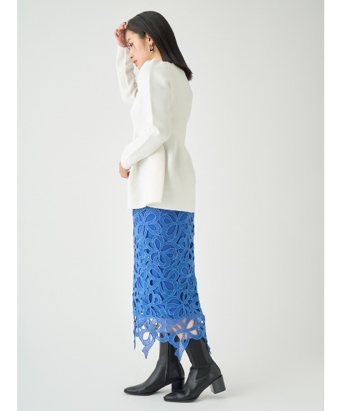 CELFORD（セルフォード）の「リボンレースタイトスカート（スカート