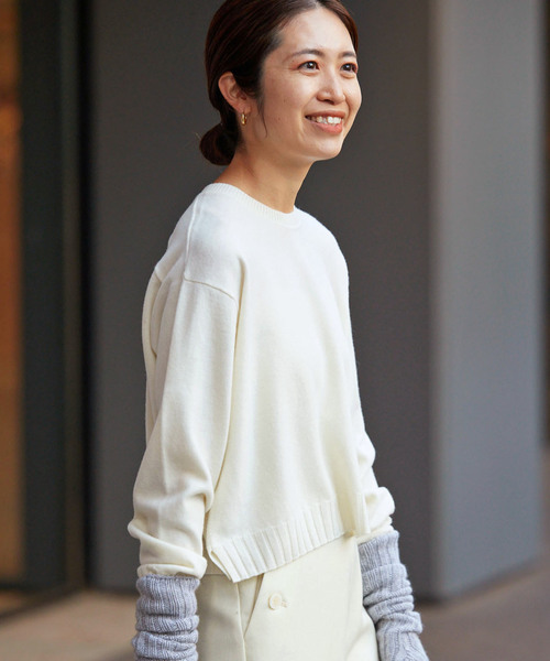 IENA（イエナ）の「ショート丈プルオーバー（ニット/セーター）」 - WEAR