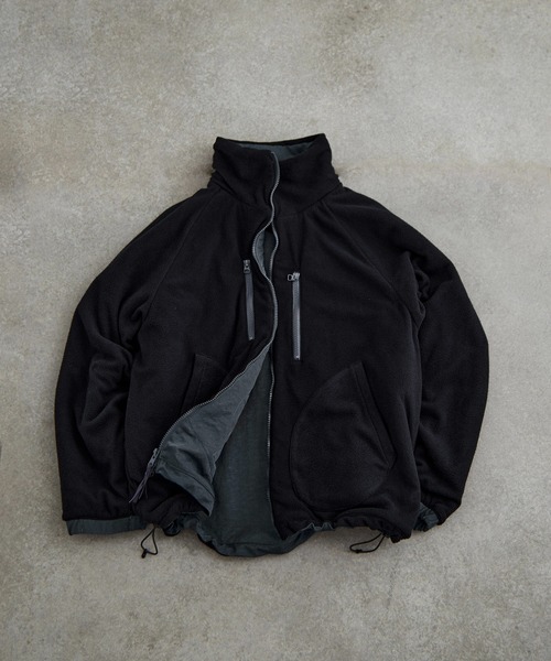 リバーシブルナイロンフリーススタンドブルゾン（ブルゾン）｜PUBLIC