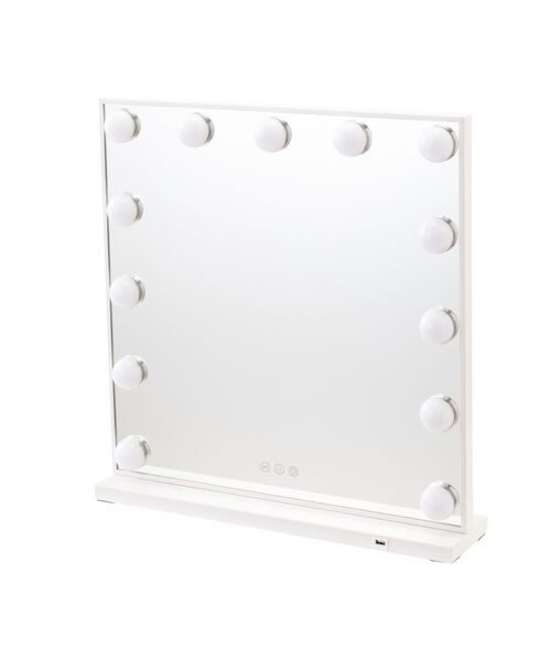 エルドラド ハリウッドミラー2 ホワイト 調光 調色 ライト付 メイク用