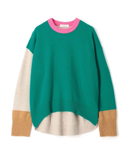 MACPHEE（マカフィー）の「□NZ LAMB 9G クルーネックプルオーバー