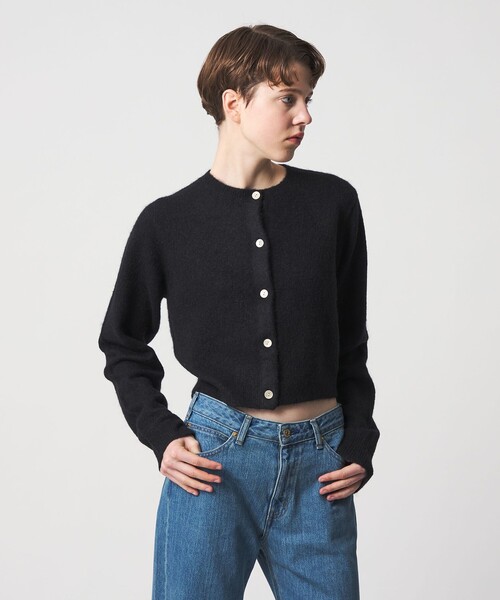 セール】＜6(ROKU)＞アルパカウールナイロン カーディガン