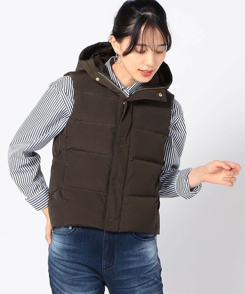 Grand PARK（グランドパーク）の「撥水 フード付きダウンベスト
