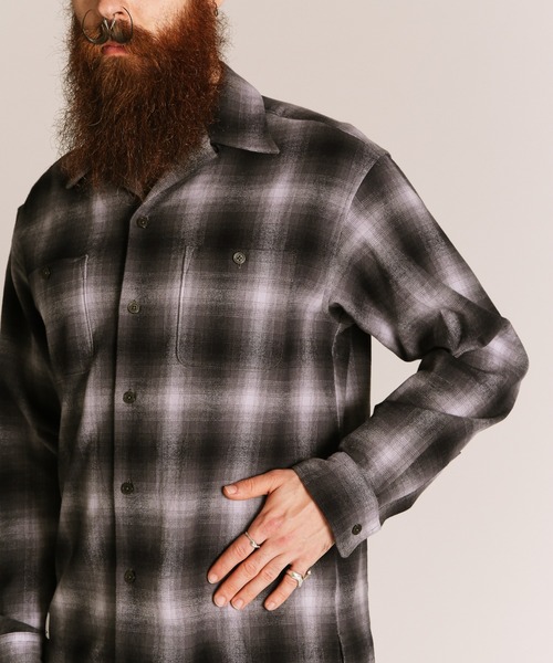 Schott/ショット/OMBRE CHECK FLANNEL LS SHIRT/オンブレチェック