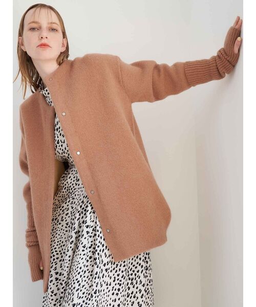 ELENDEEK（エレンディーク）の「CNラクーンミックスWカーディガン