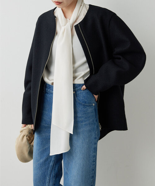 GALLARDAGALANTE（ガリャルダガランテ）の「ノーカラーミドルコート