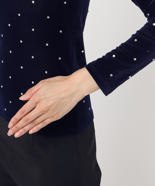 EDIT. FOR LULU（エディットフォールル）の「ベロア ビジュートップス