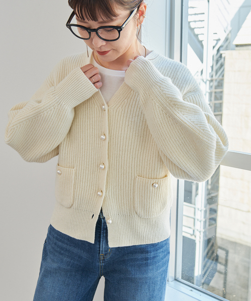 Spick & Span（スピックアンドスパン）の「パール畦ニット