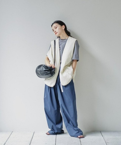 Vネックナイロンベスト（ベスト）｜TODAYFUL（トゥデイフル）の