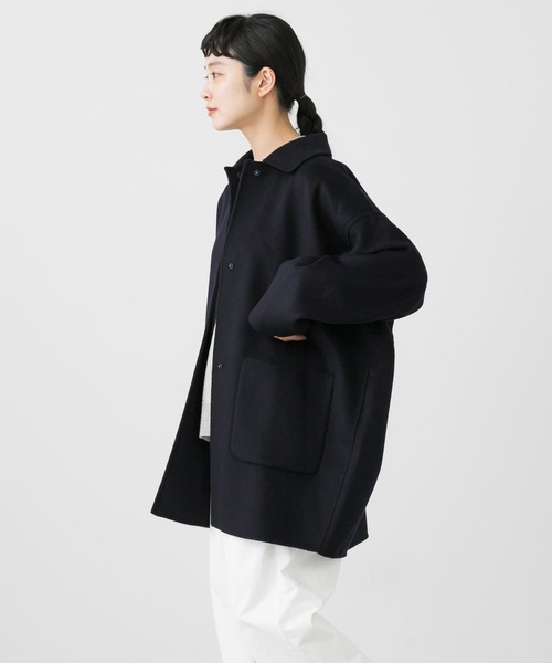 かぐれ（カグレ）の「ウールステンカラーショートコート（ステンカラー