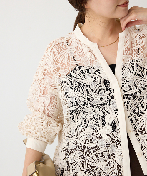 セール】フラワーレースシャツ（シャツ/ブラウス）｜IENA（イエナ）の
