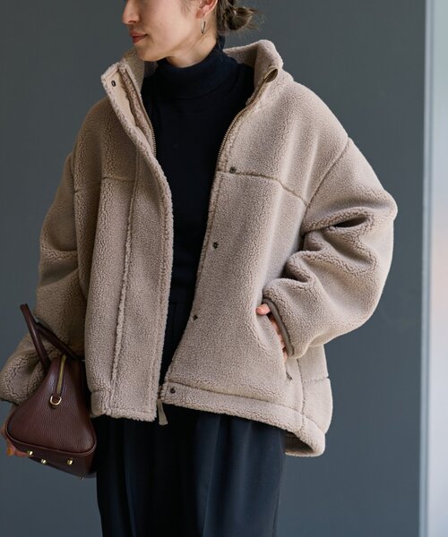 ≪追加≫ウールボアスタンドブルゾン（ブルゾン）｜FRAMeWORK