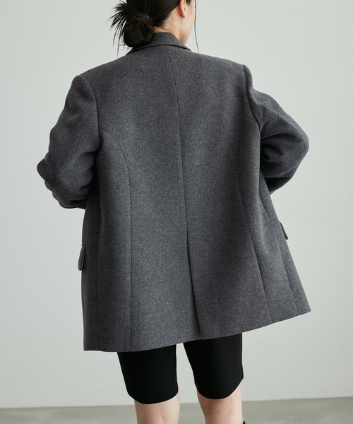 ボンディングオーバージャケットコート（テーラードジャケット）｜ADAM