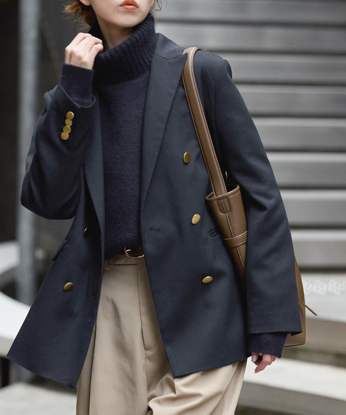 セール】TRダブルブレストジャケット（テーラードジャケット）｜SLOBE