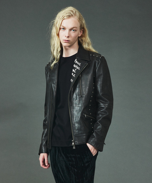 セール】【40周年】スタッズカスタム セミダブル レザージャケット