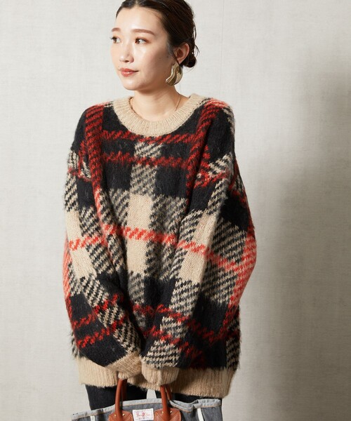 FREAK'S STORE（フリークスストア）の「【WEB限定】チェックニットプル