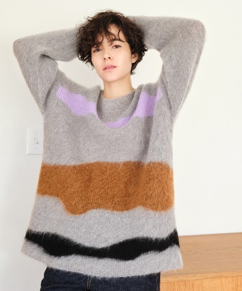 soduk（スドーク）の「drawing knit top（ニット/セーター）」 - WEAR