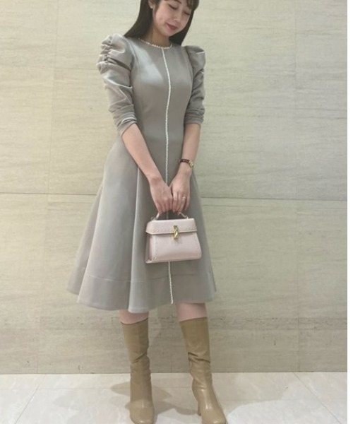 CELFORD（セルフォード）の「レース切替ポンチワンピース（ワンピース