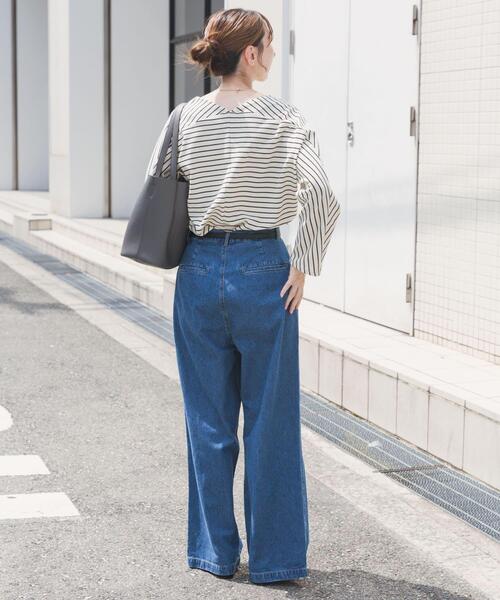 セール】ウエストタックデニムパンツ（デニムパンツ）｜ITEMS