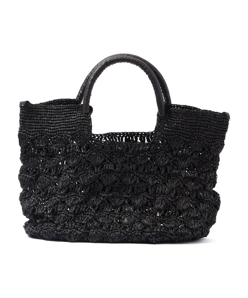 セール】A point etc CASSIE ラフィアトートバッグ（かごバッグ
