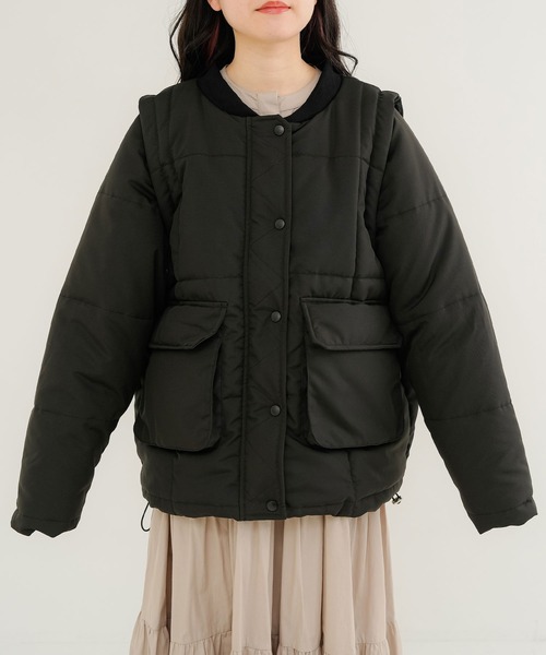 マルチwayフェイクダウンジャケット（ダウンジャケット/コート