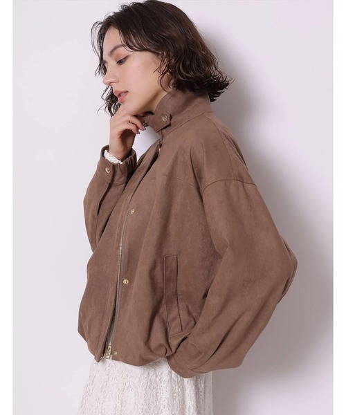 スエードブルゾン（その他アウター）｜Arpege story（アルページュ