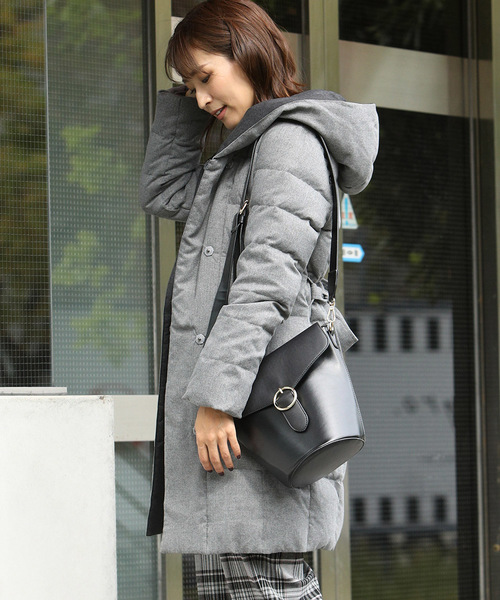 MAYSON GREY（メイソングレイ）の「【WEB別注】ウール調2WAY衿ダウン