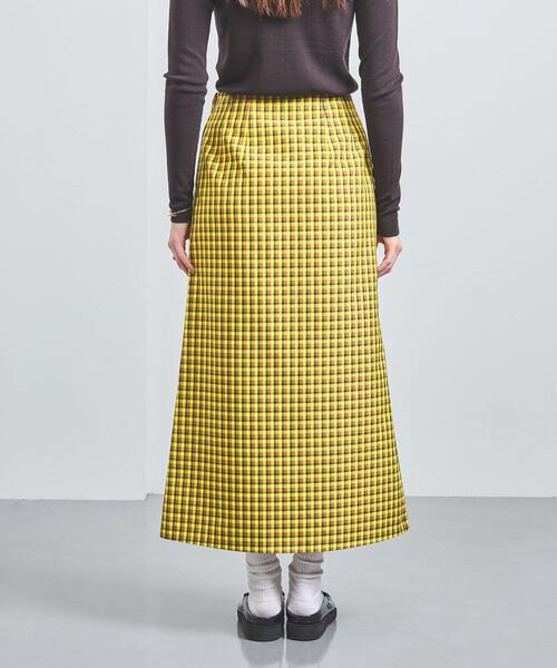 未使用UNITED ARROWS BONOTTO スカート ロング チェック38 UNITED