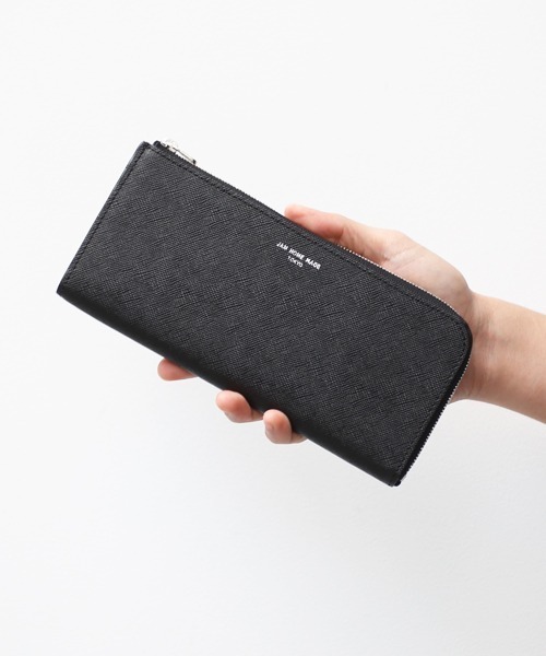 牛革 レザー L字型 ファスナー ロング ウォレット ブランド オリジナル
