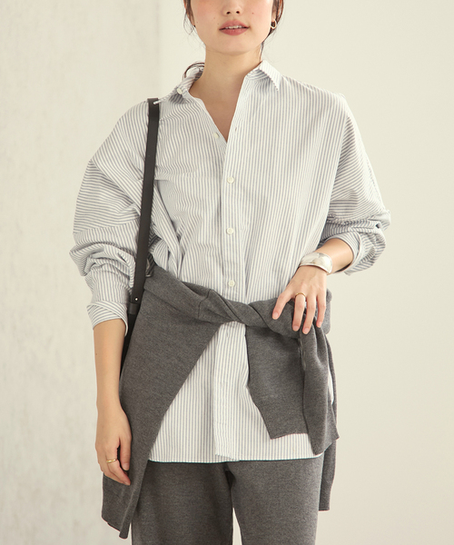 Plage Oxford Long シャツ サックスブルー プラージュ Plage 《追加