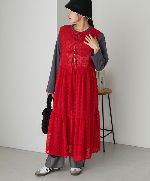 forksy.】シアードットジャガードワンピース forksy.│MONO-MART